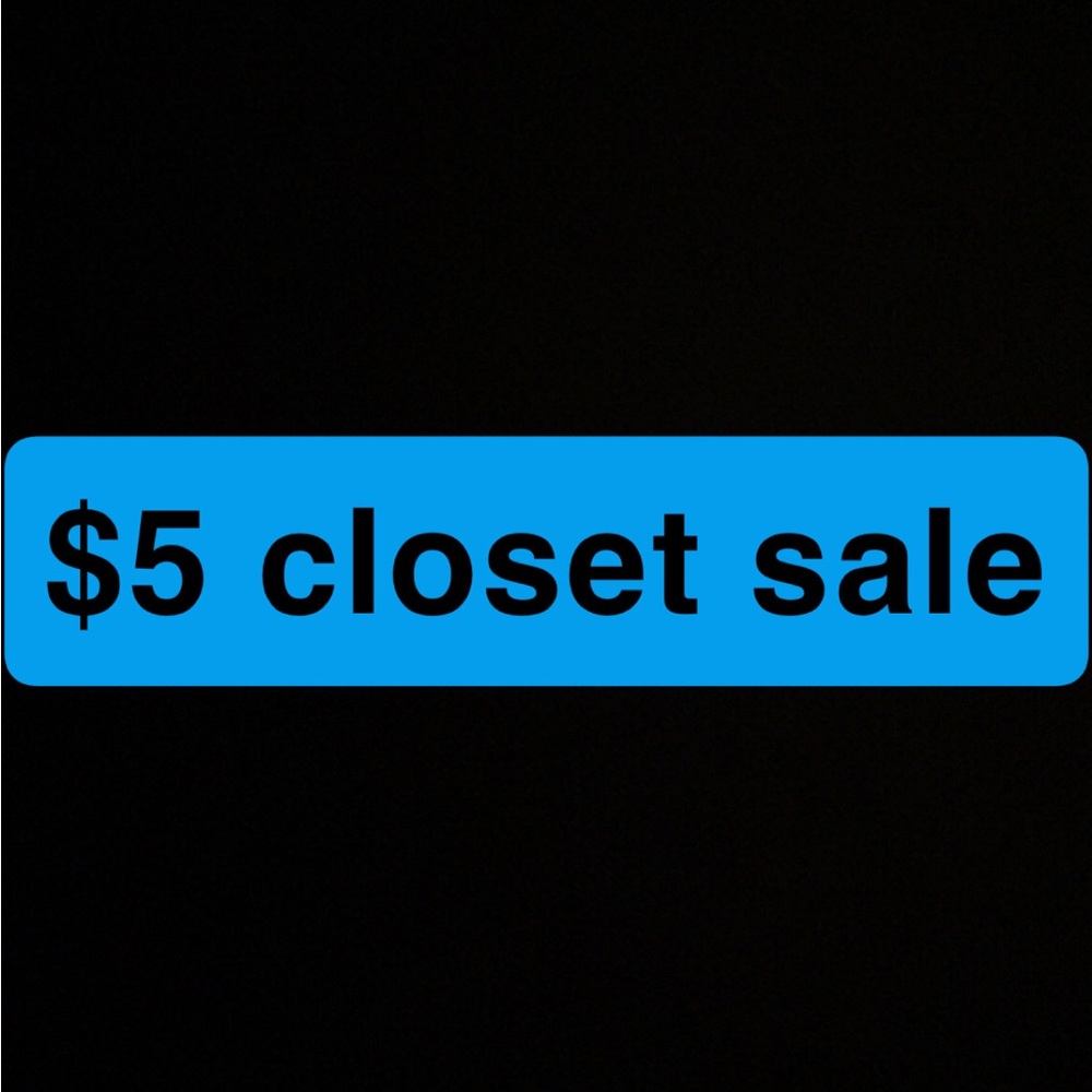 Blue Closet Sale Sign